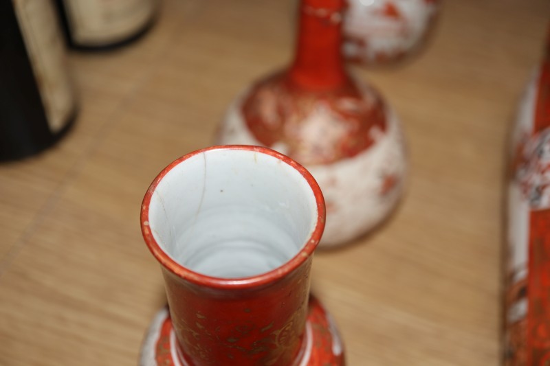 A collection of Japanese Satsuma ware